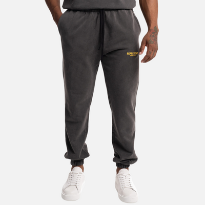Represent Vintage Grey Yellow Owners Club Sweatpants