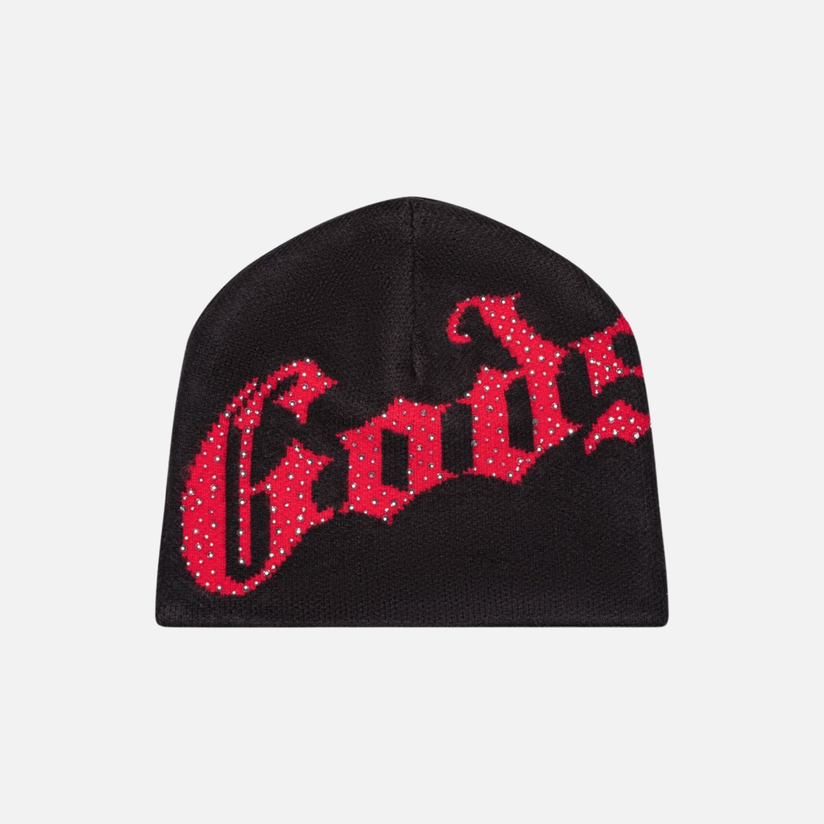 Black and Red Sinful Beanie RARE Bred Devil Horn Beanie – Broken Promises Co main image 3