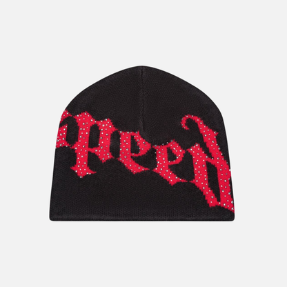 Godspeed OG Logo Studded Black Red Beanie