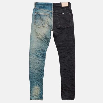 Purple Brand Printed Denim Black Indigo Jeans