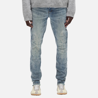Purple Brand Weft Buckshot Mid Indigo Jeans