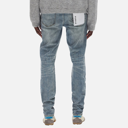 Purple Brand Weft Buckshot Mid Indigo Jeans