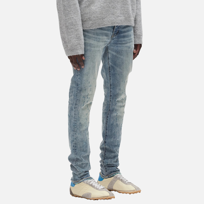 Purple Brand Weft Buckshot Mid Indigo Jeans
