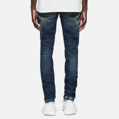 Purple Brand Dark Indigo Light Destroy Jeans