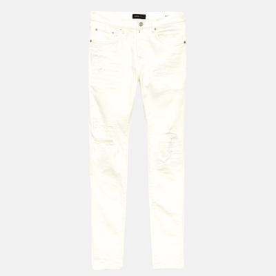Purple Brand White Light Destroy Jeans