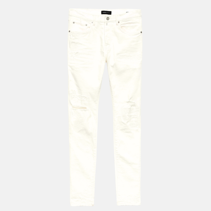 Purple Brand White Light Destroy Jeans