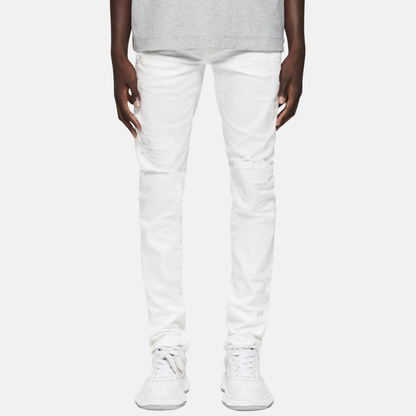 Purple Brand White Light Destroy Jeans