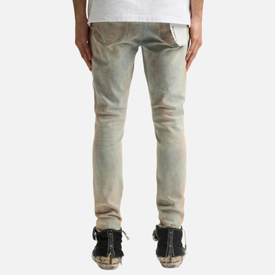 Purple Brand Skinny Pink Mud Distressed Jeans