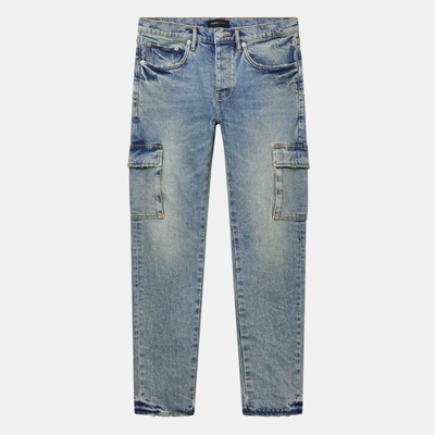 Purple Brand Skinny Cargo Pumice Light Indigo Jeans