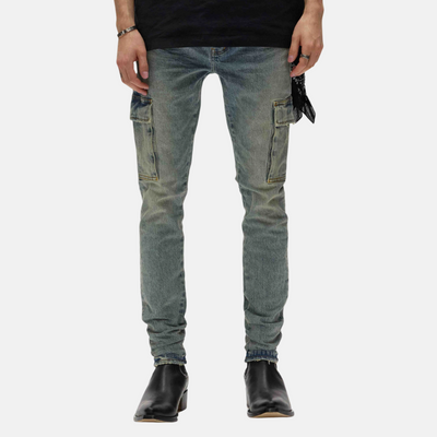 Purple Brand Skinny Cargo Pumice Light Indigo Jeans
