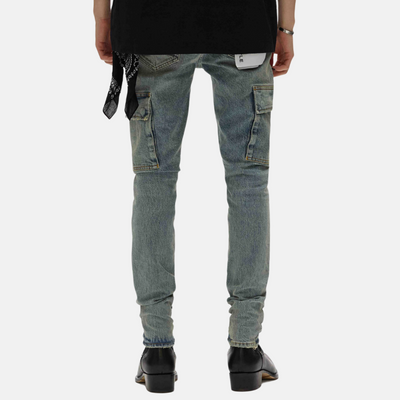 Purple Brand Skinny Cargo Pumice Light Indigo Jeans