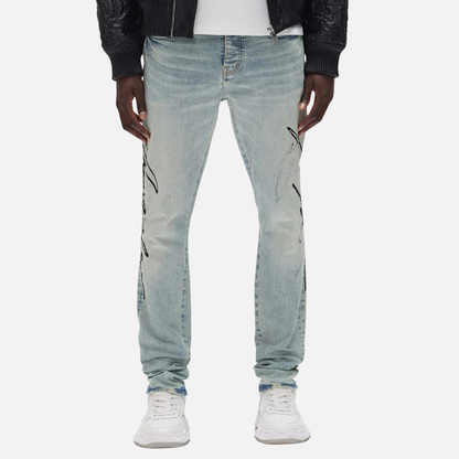 Purple Brand Skinny Double Script Jeans