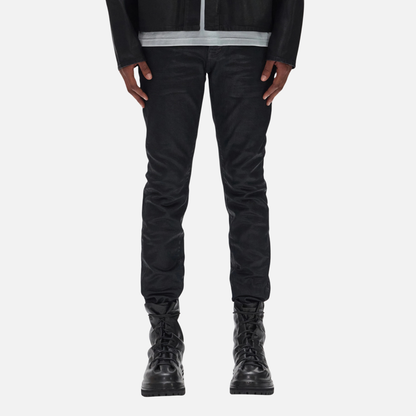 Purple Brand Skinny Black Coated Indigo Jeans