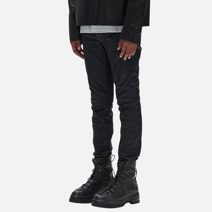 Purple Brand Skinny Black Coated Indigo Jeans