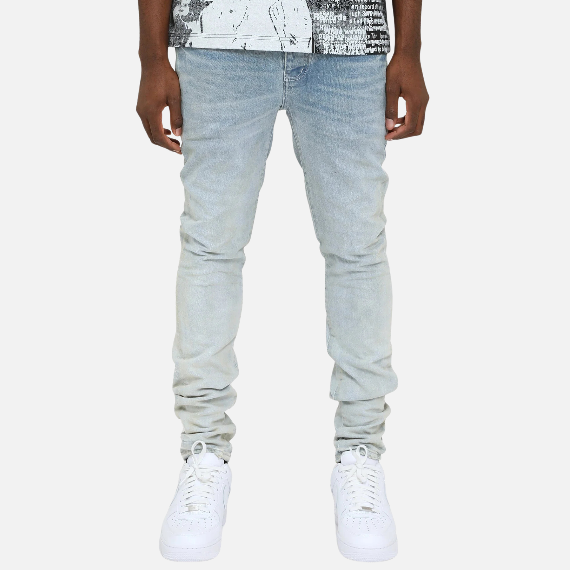 Purple Brand Skinny Rhone Fade Light Indigo Jeans