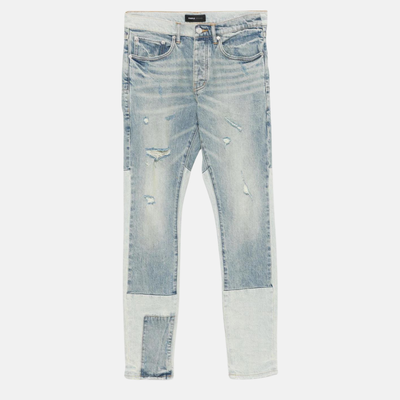 Purple Brand Skinny Patchwork Jeans
