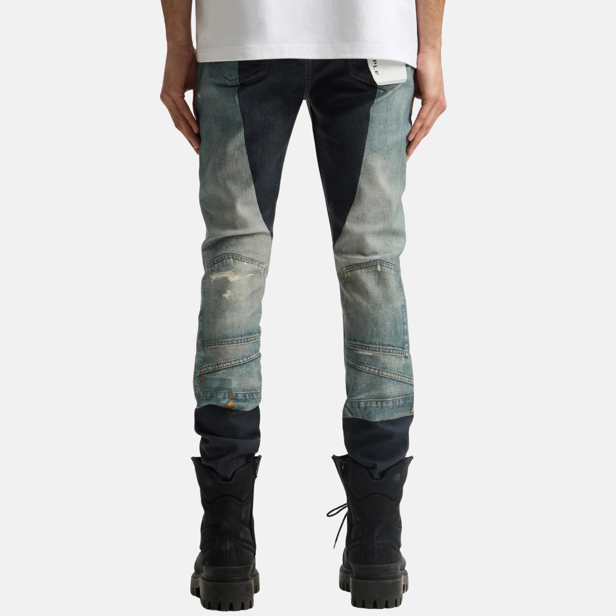 Purple Brand Skinny Upside Down Indigo Jeans