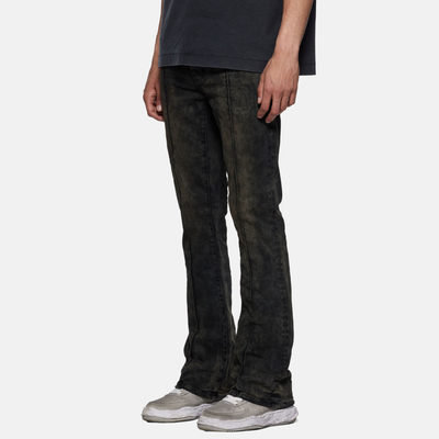 Purple Brand Pintuck Flare Jeans