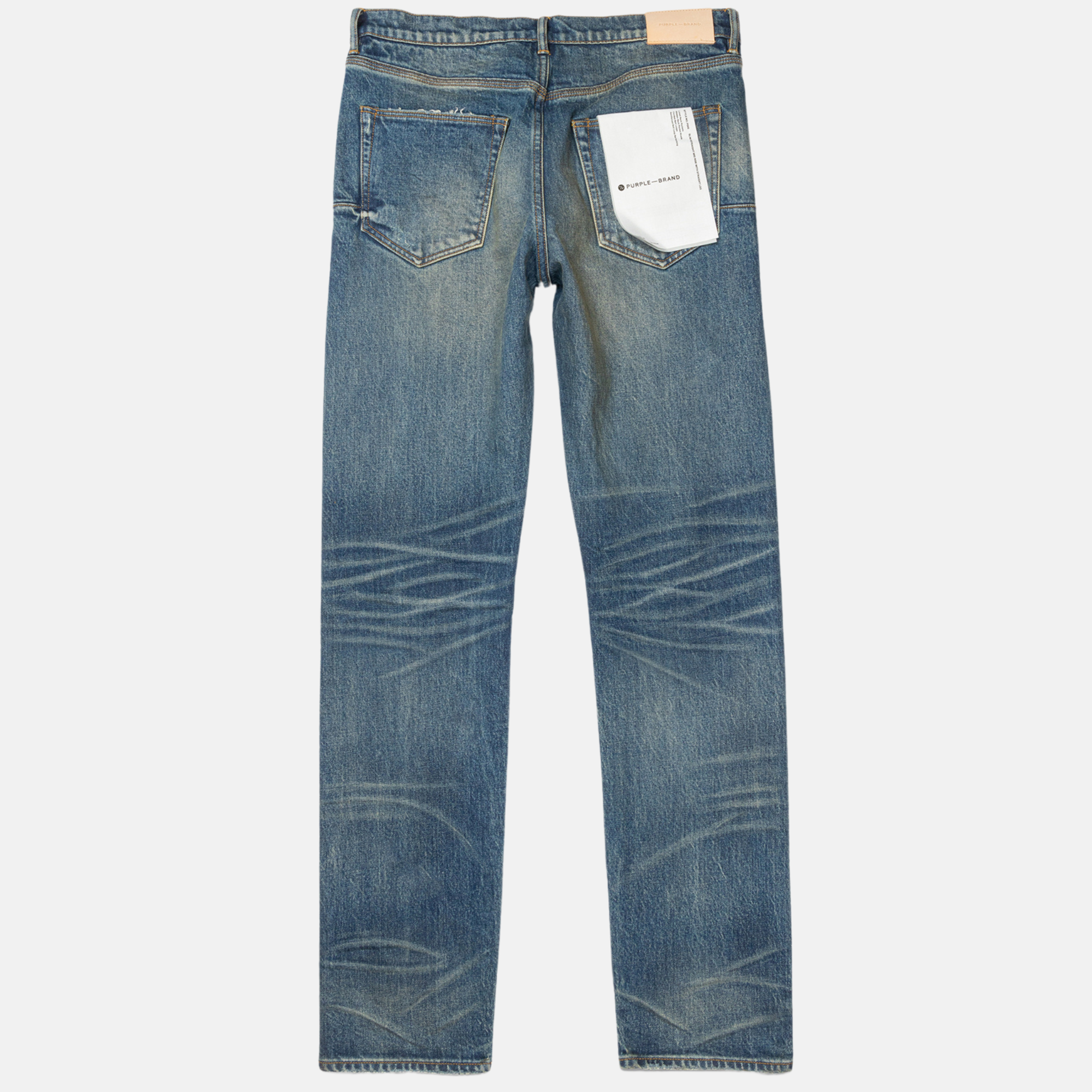 P005 mid-rise slim-leg jeans, Purple Brand