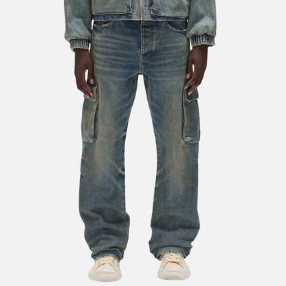 Purple Brand Light Indigo Cargo Vintage Jeans