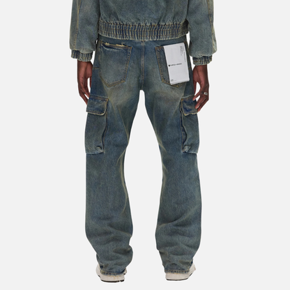 Purple Brand Light Indigo Cargo Vintage Jeans