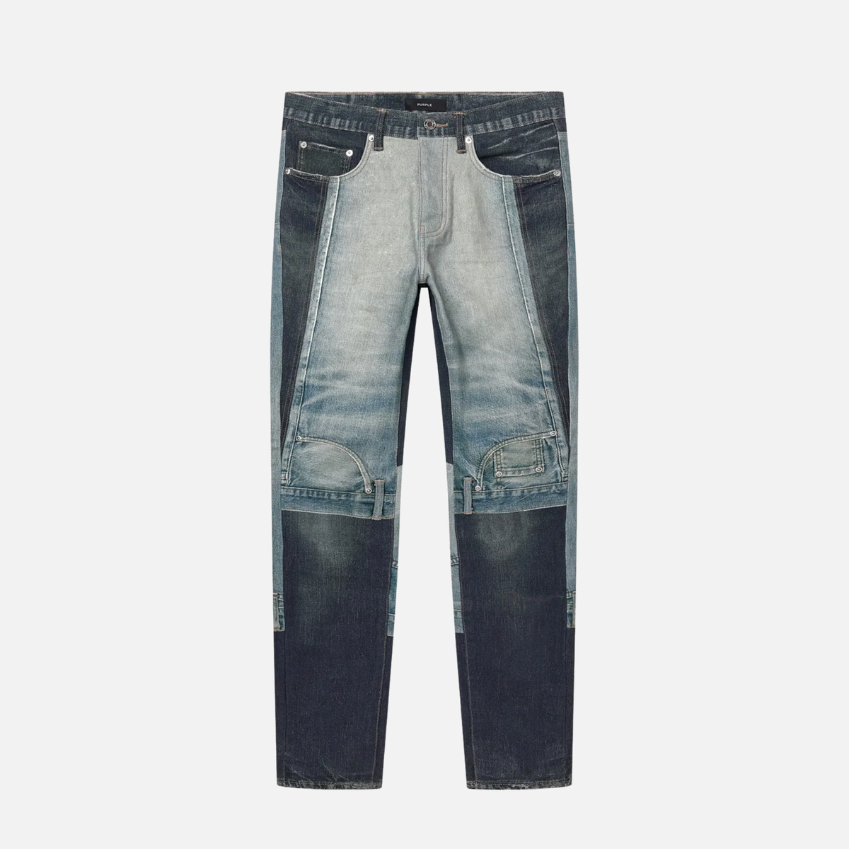 Purple Brand Upside Down Indigo Bootcut Jeans