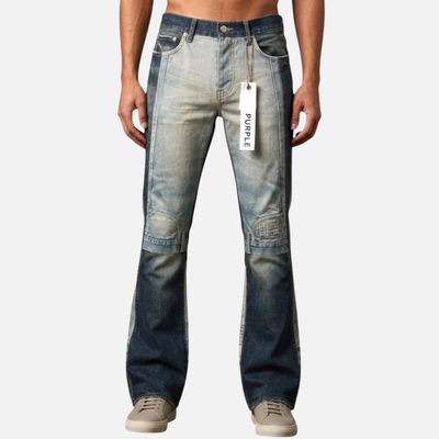 Purple Brand Upside Down Indigo Bootcut Jeans