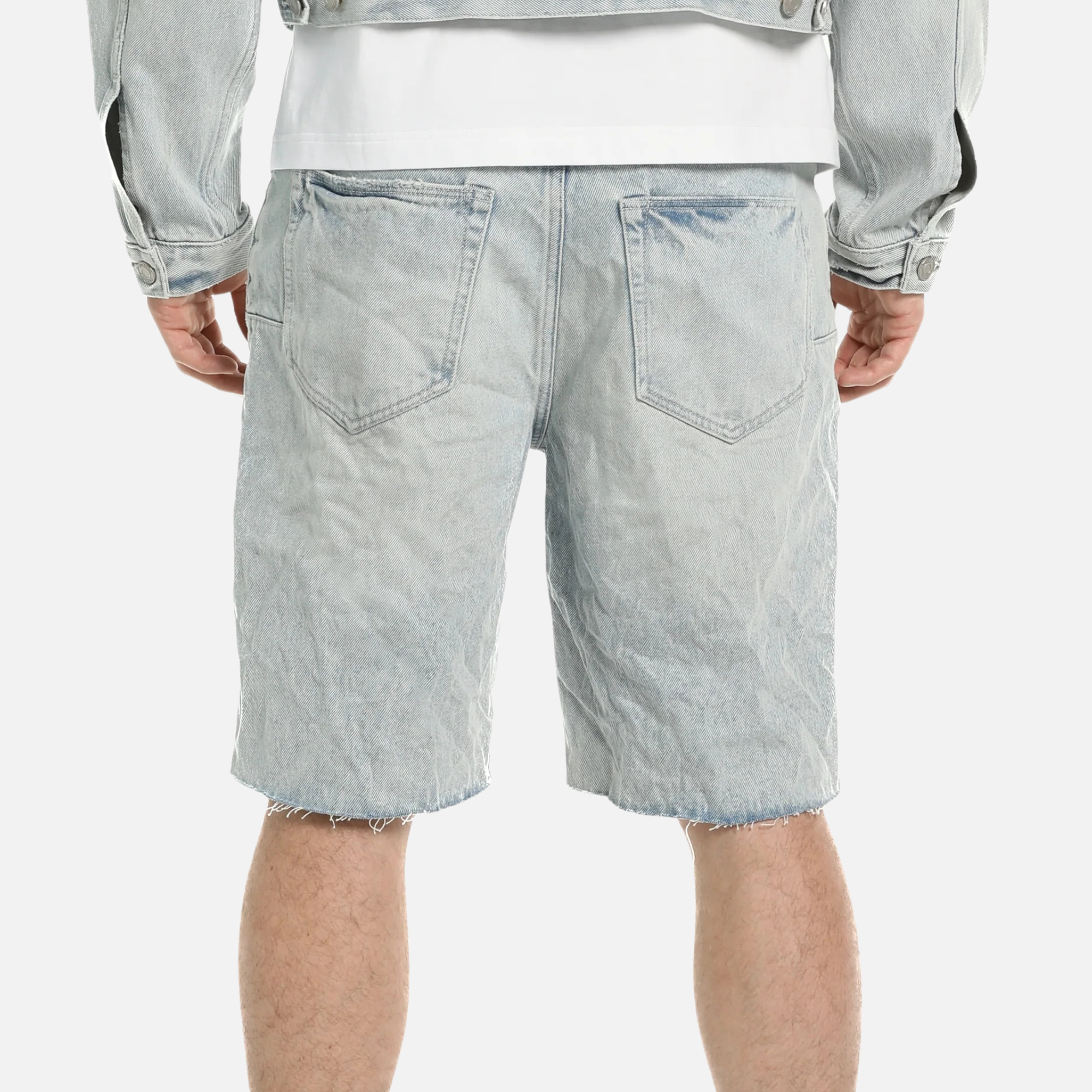 Purple Brand Light Indigo Nova Jean Shorts