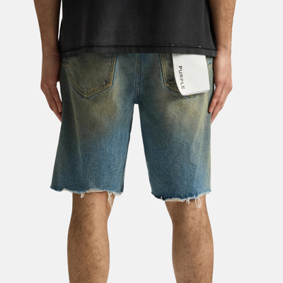 Purple Brand Mid Indigo High Summer Destroy Shorts