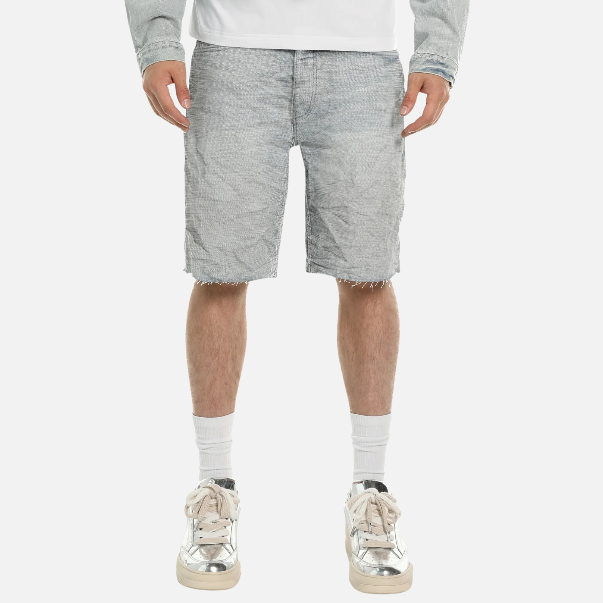 Purple Brand Light Indigo Vintage Slub Shorts