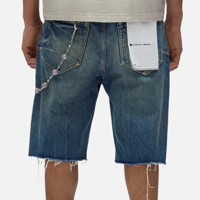 Purple Brand Worn Vintage Denim Shorts