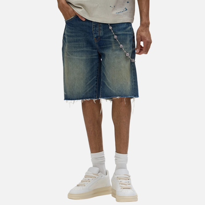 Purple Brand Worn Vintage Denim Shorts