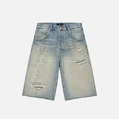 Purple Brand Antique Destroy Tinted Jean Shorts