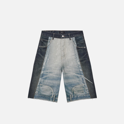 Purple Brand Indigo Upside Down Denim Shorts