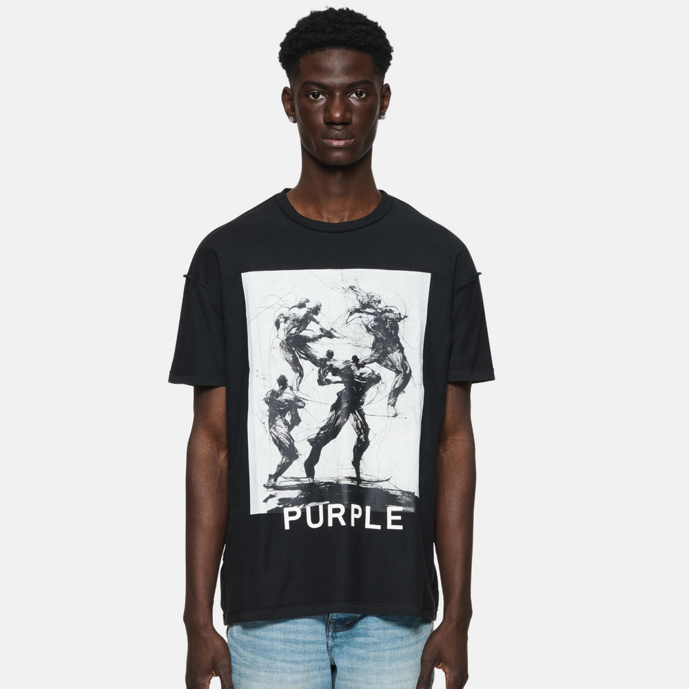 Purple Brand Black Beauty Fight T-Shirt