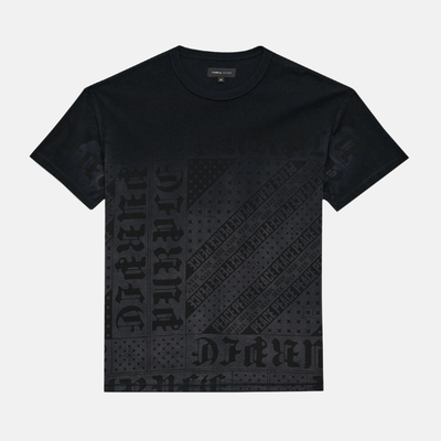 Purple Brand Flag Bandana Black T-Shirt