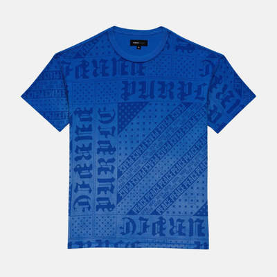 Purple Brand Flag Bandana Blue T-Shirt