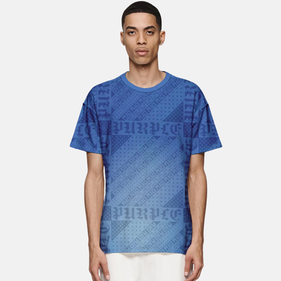 Purple Brand Flag Bandana Blue T-Shirt