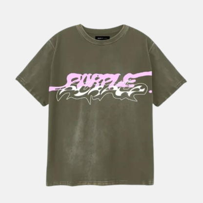 Purple Brand Military Green Double Trouble T-Shirt