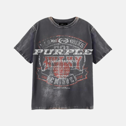 Purple Brand Washed Black State T-Shirt