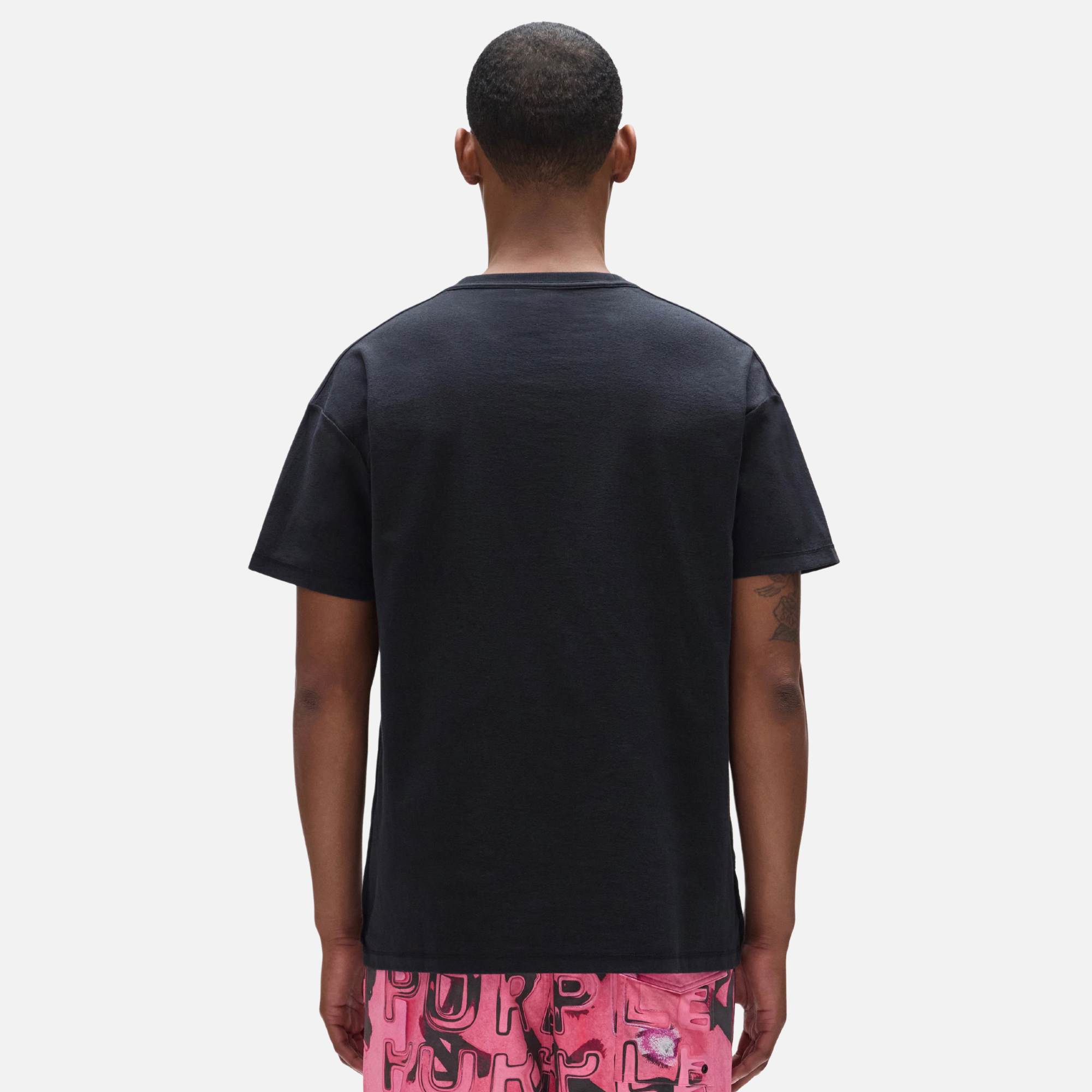 Purple Brand Black Displaced T-Shirt
