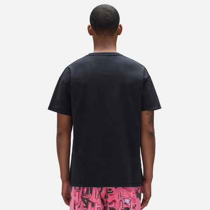 Purple Brand Black Displaced T-Shirt