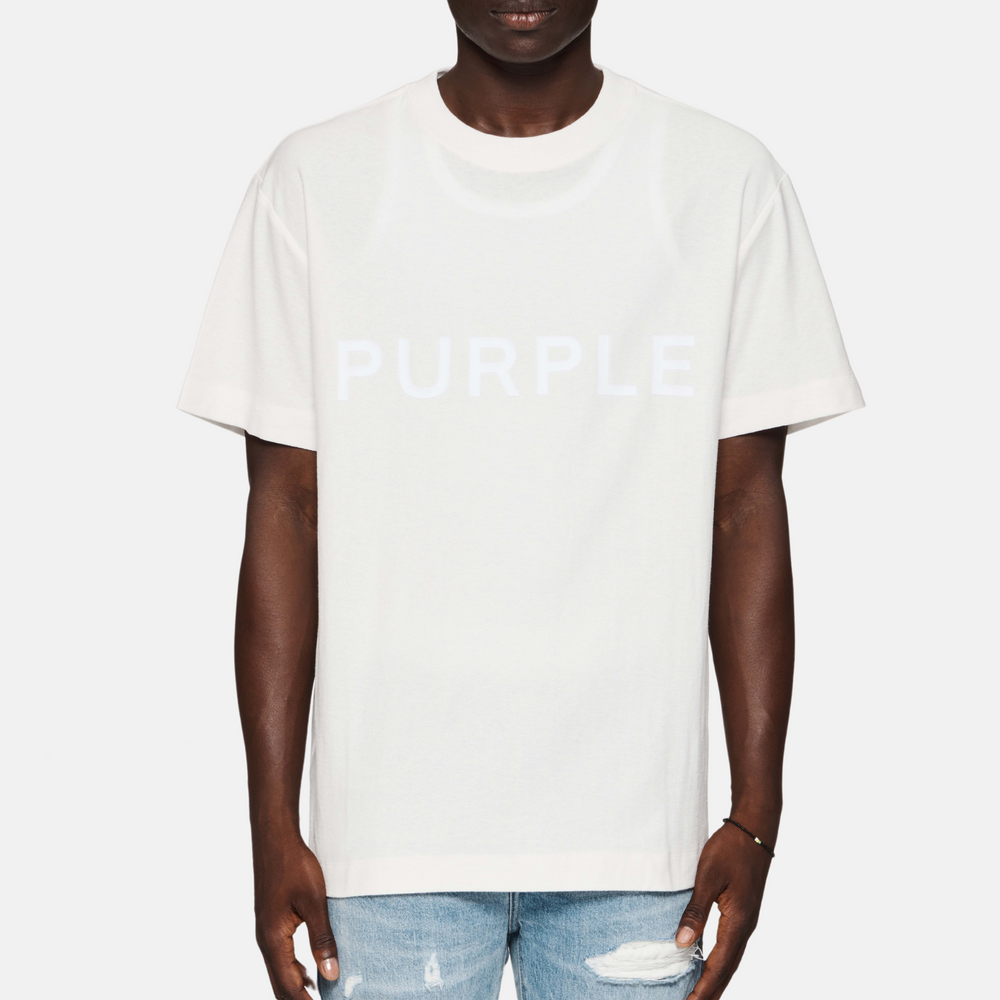 Purple Brand Off White Wordmark T-Shirt