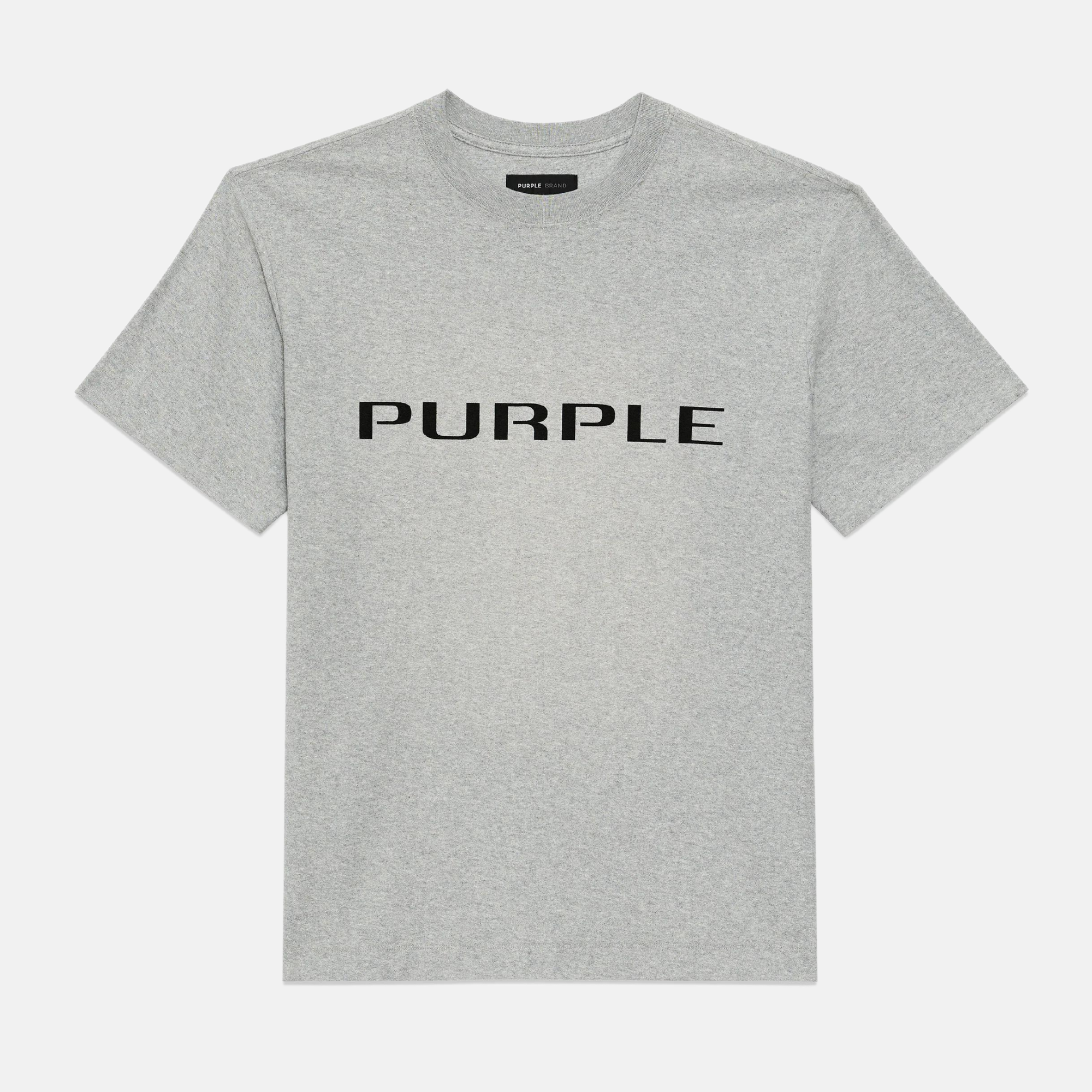 Purple Brand Heather Grey Wordmark T-Shirt – Puffer Reds Purple Brand Heather Grey Wordmark T-Shirt – Puffer Reds