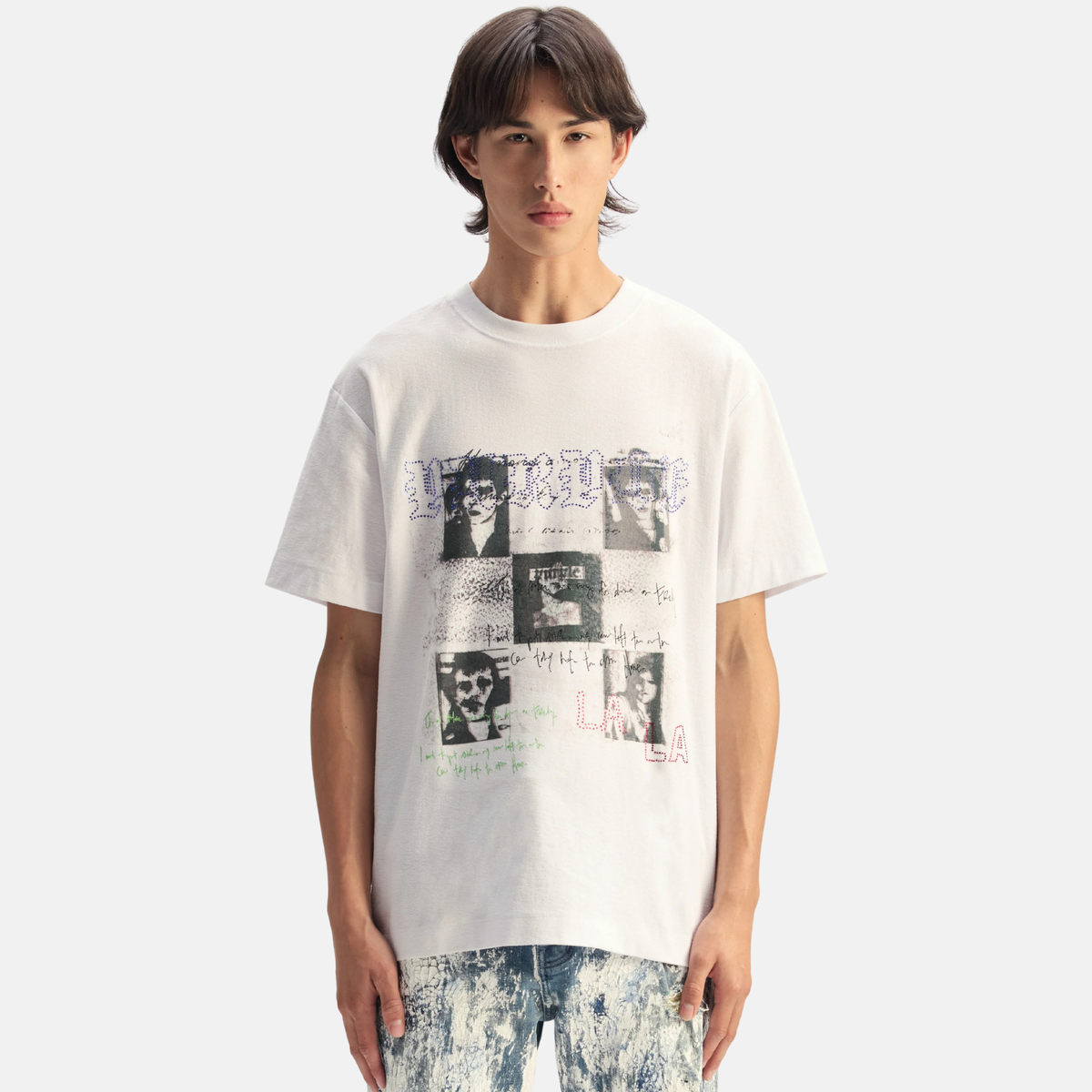 Purple Brand White Portraits T-Shirt