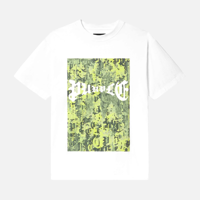 Purple Brand White Gothic Camo T-Shirt