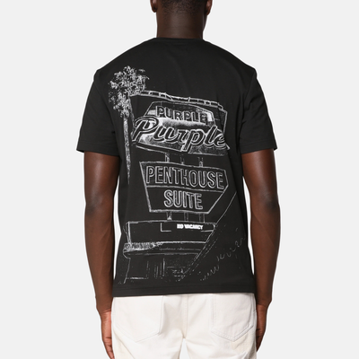Purple Brand Black Clean Jersey T-Shirt