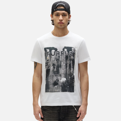 Purple Brand White Parking Lot T-Shirt