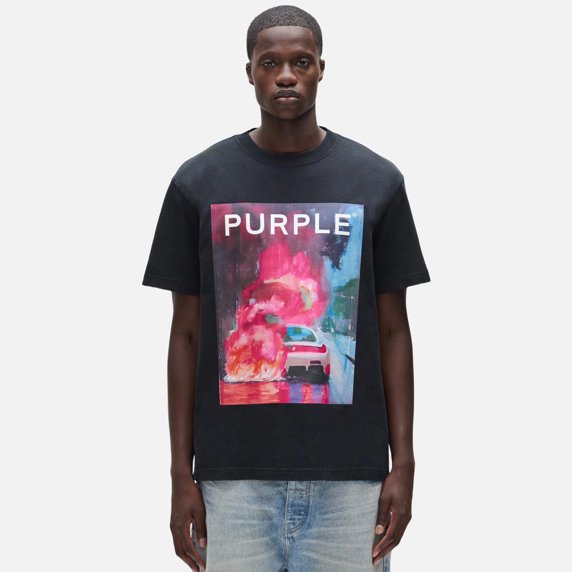 Purple Brand Black Up in Smoke Carefree T-Shirt