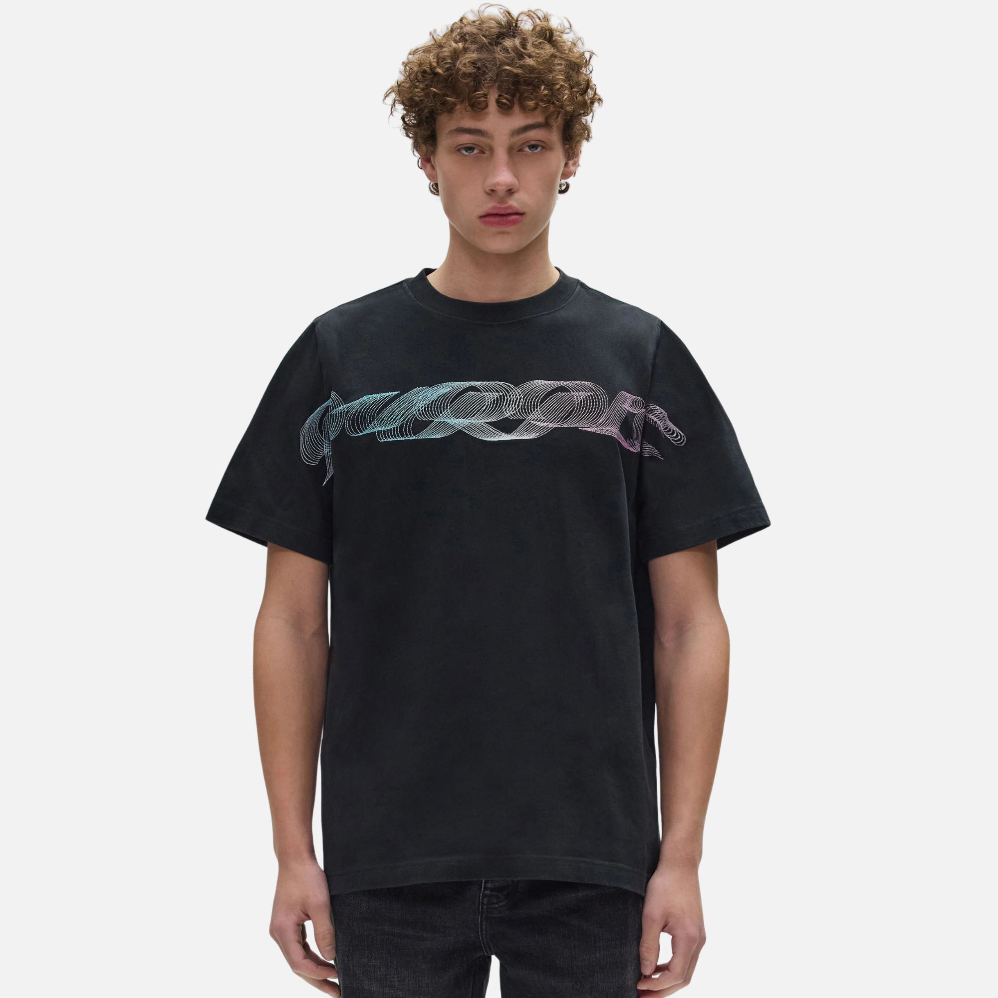 Purple Brand Black Gradient Ribbon T-Shirt
